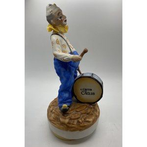 Vintage Clown Musical 1980 NY Bring In The Clowns 9" Turns Aldon Fine Porcelain